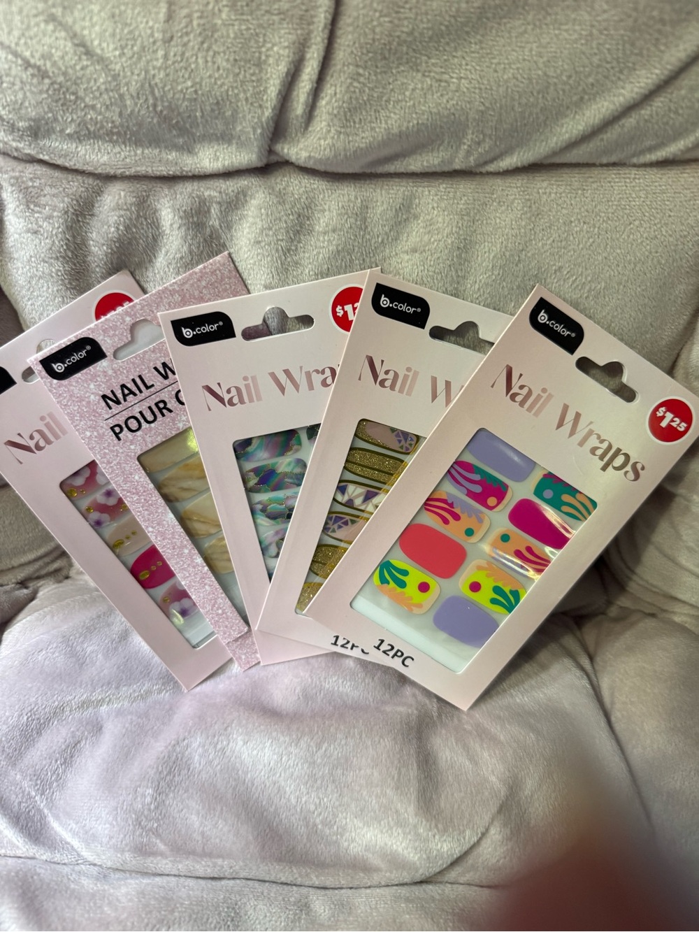 Bundle of 5 B.Color Nail Wraps | New Assorted Designs | DIY Nail Art